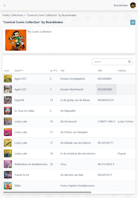 Collectionizer app screenshot
